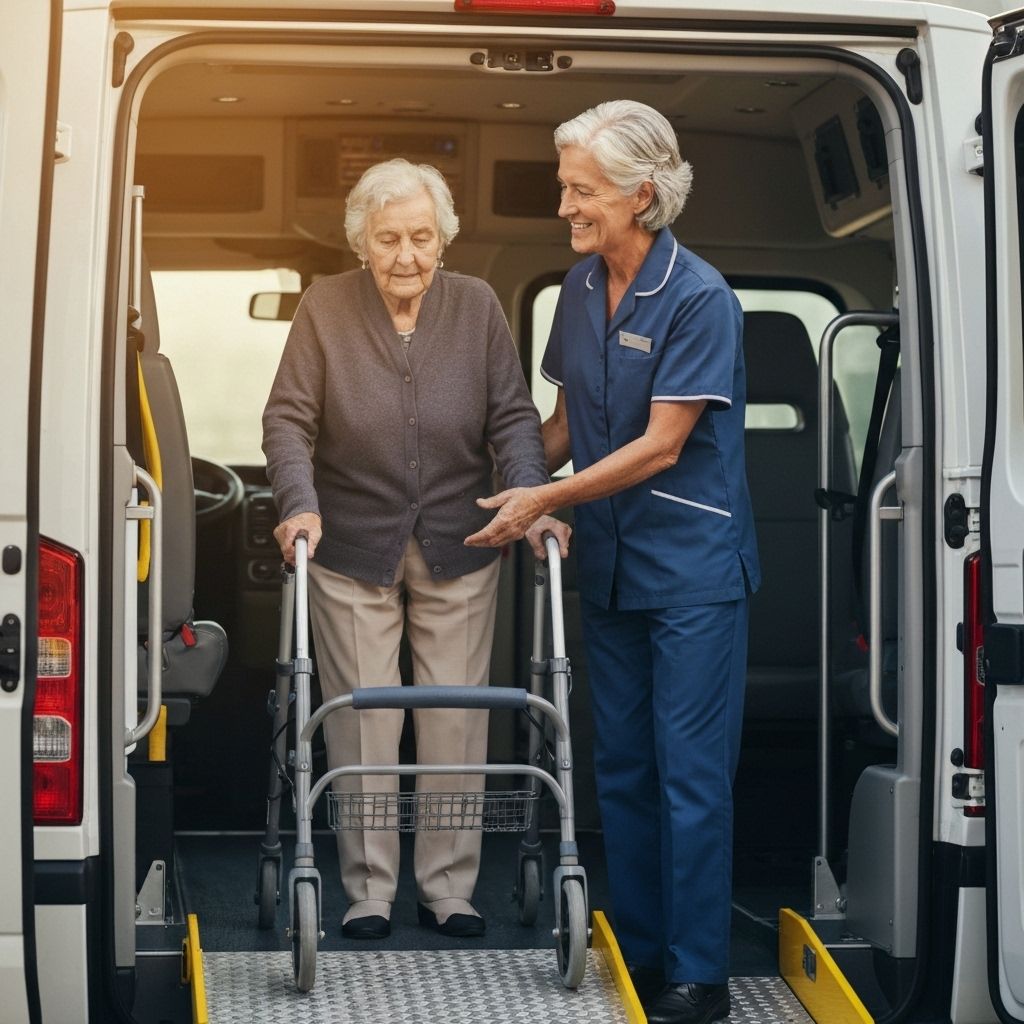 Professional transport services for elderly and disabled passengers